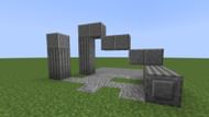 Granite pillars can look great as a building block in Minecraft (Image via Reddit/Basilt)